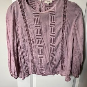 Wilfred lace patterned blouse.